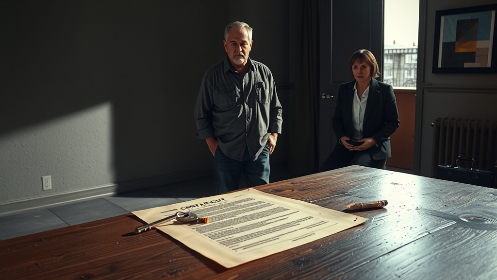 집주인 변경 시 계약 해지 및 재계약 (realistic 스타일)