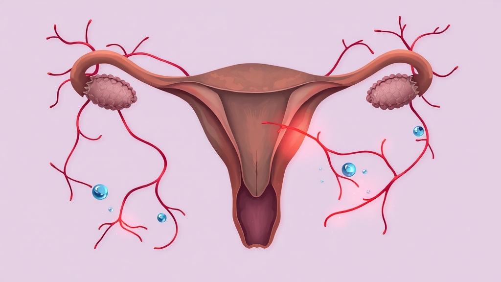갈색 냉 원인 (illustration 스타일)