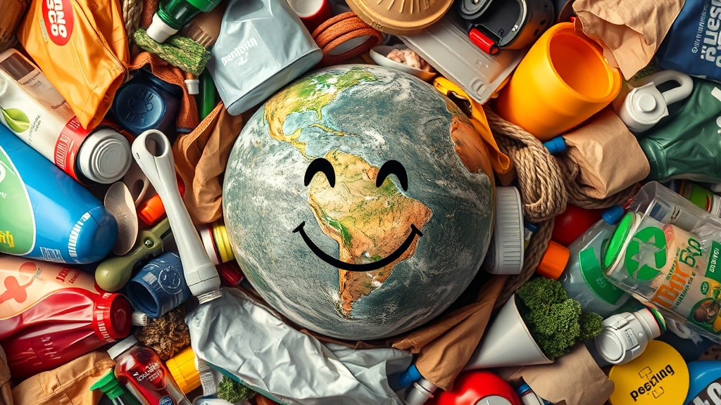 중고 거래, 환경을 지키는 방법 (realistic 스타일)