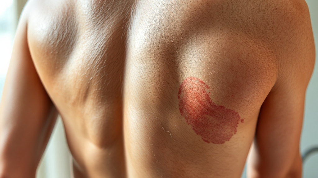 전조 증상: 통증 & 감각 변화 (realistic 스타일)