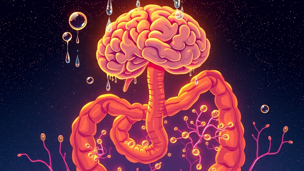 불면증과 장 건강, 무슨 관계? (cartoon 스타일)