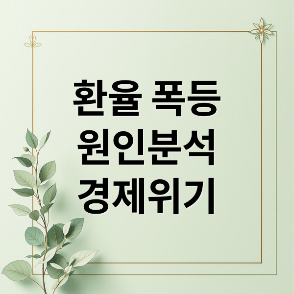 환율 폭등
원인분석
경제위기 (왜 이재명은 환율 폭등에  대해서 언급을 안할까?)