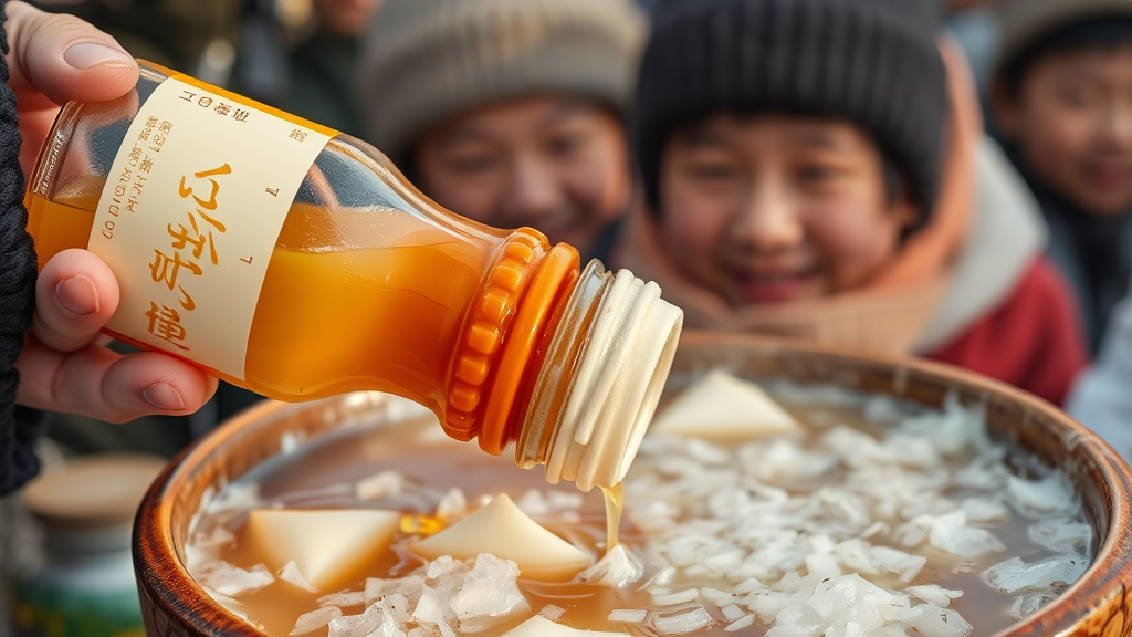 축제 위생 논란 발생 (realistic 스타일)