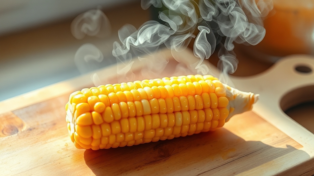 옥수수 맛있게 삶는 법 (watercolor 스타일)