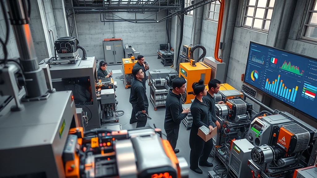 스마트팩토리 교육의 중요성 (realistic 스타일)