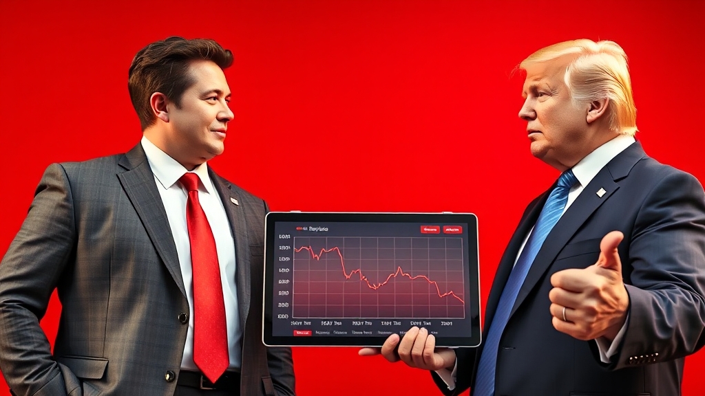 머스크 vs 트럼프, 왜 싸우나? (realistic 스타일)