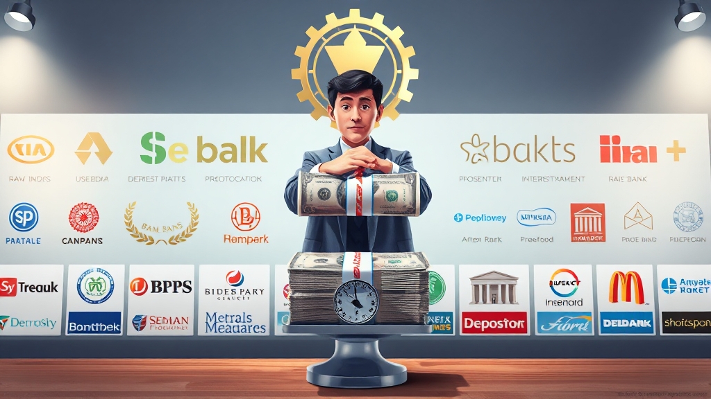 금리 비교 재테크 팁 (illustration 스타일)