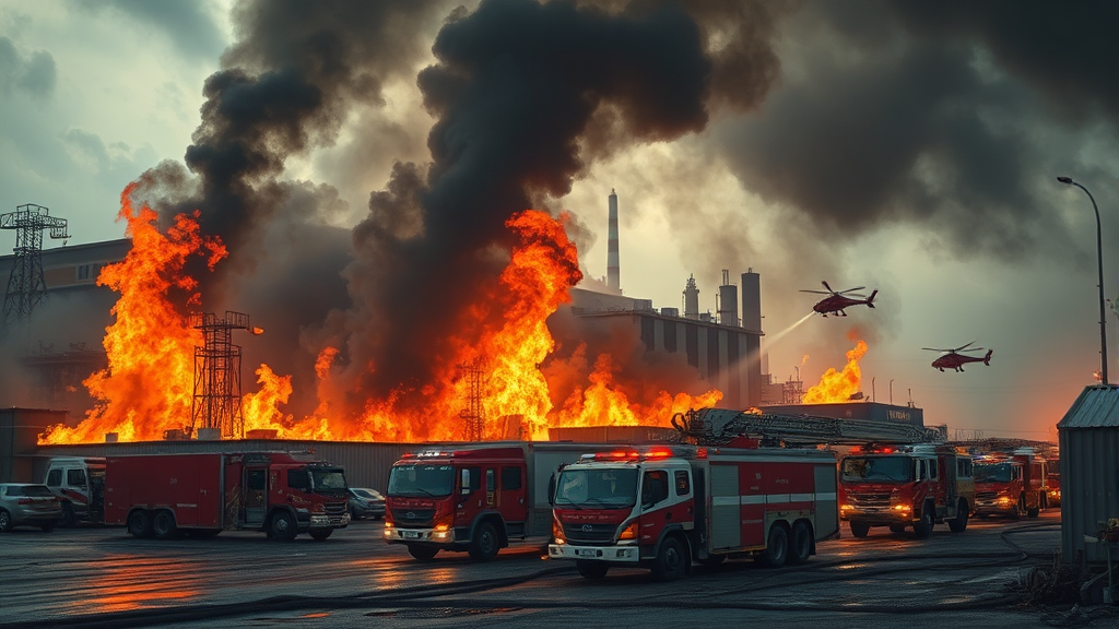 화재 원인 및 발생 경위 (realistic 스타일)