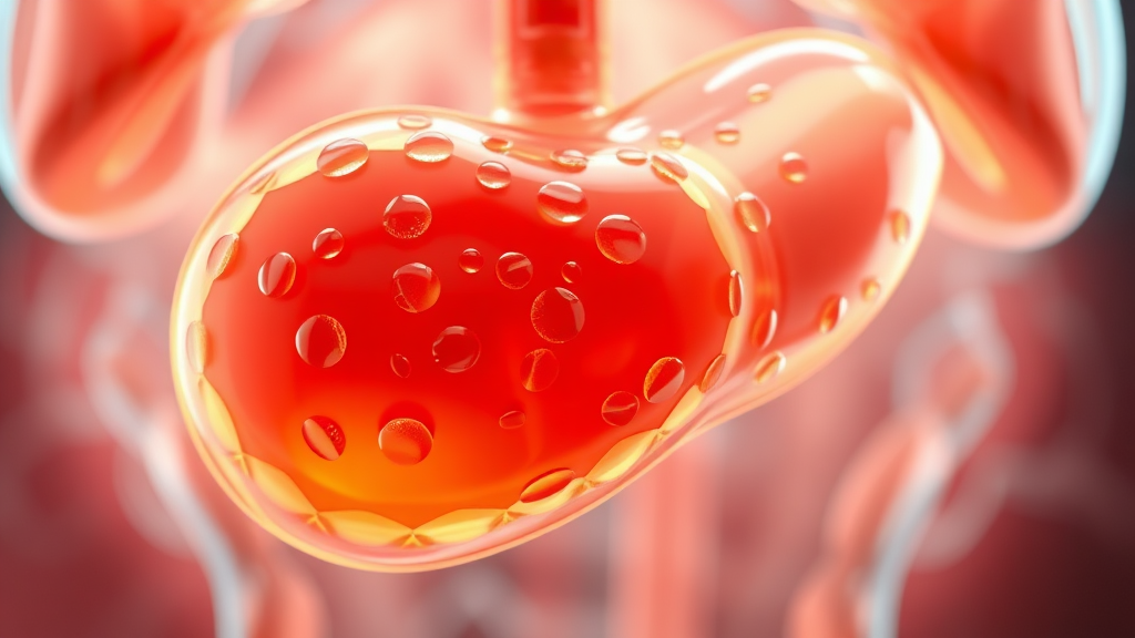 담낭용종, 왜 생길까요? (realistic 스타일)