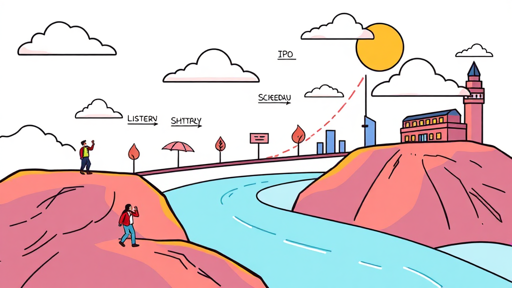 공모 및 상장 일정 상세 안내 (cartoon 스타일)
