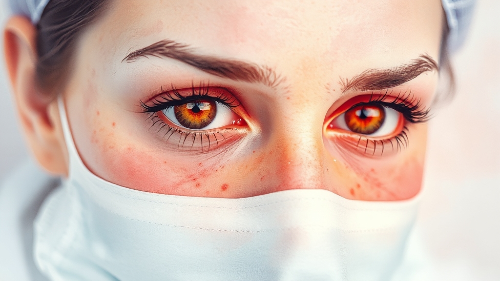 눈 주변 대상포진, 합병증을 조심하세요! (watercolor 스타일)