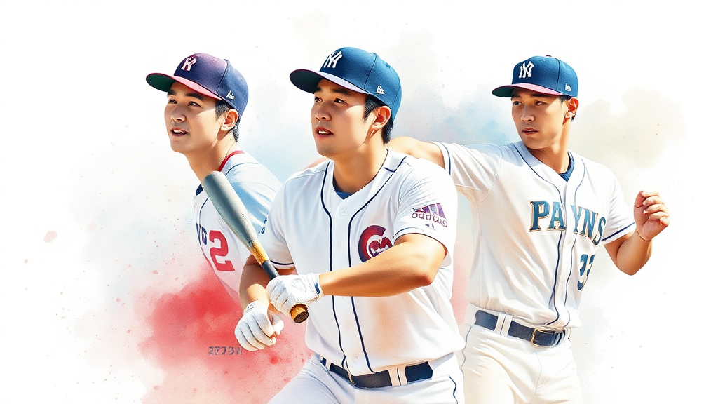 2026 WBC 대한민국 대표팀 최종 명단 (watercolor 스타일)