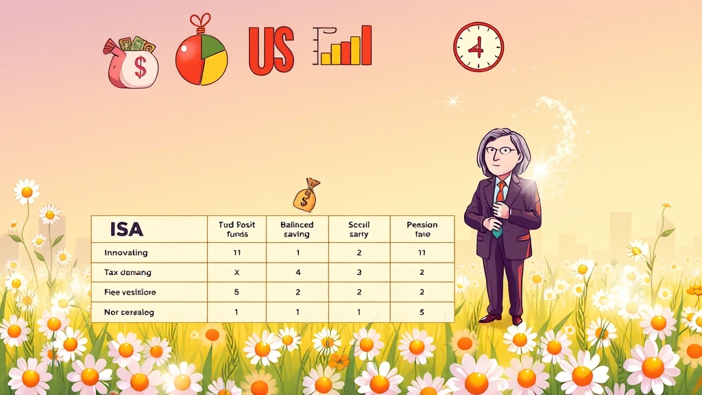 ISA vs 다른 투자 계좌 (cartoon 스타일)