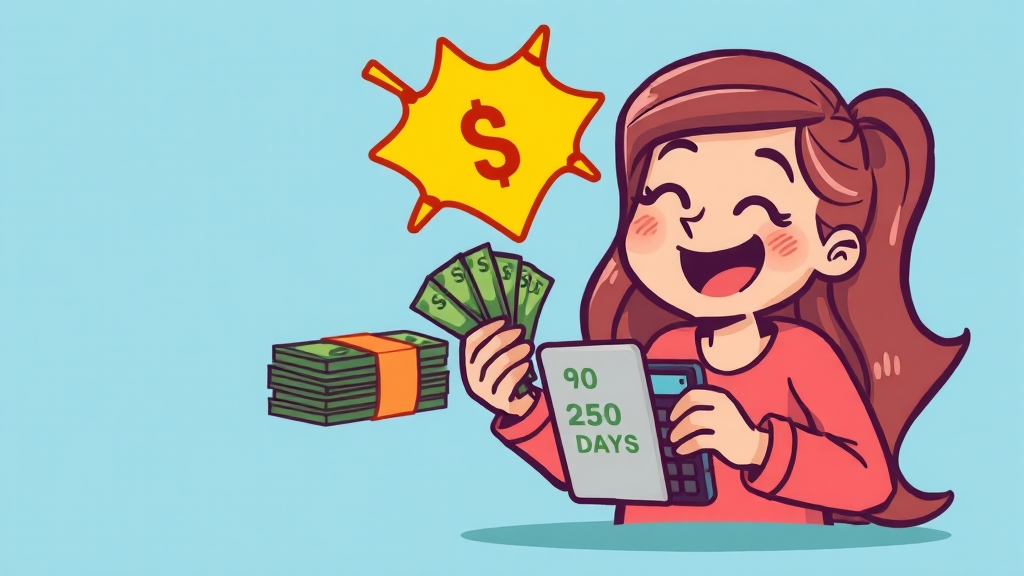 실업급여, 금액 및 지급 기간 (cartoon 스타일)