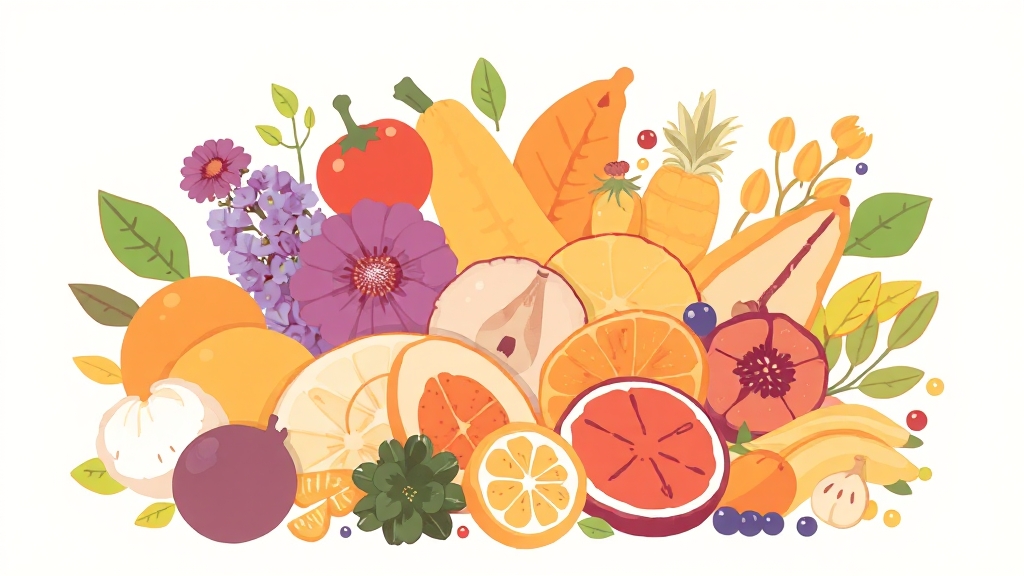 사과의 건강 효능 7가지 (illustration 스타일)