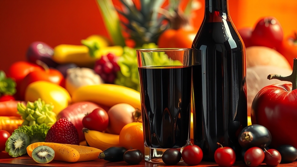 흑초, 건강에 어떤 효능이? (realistic 스타일)