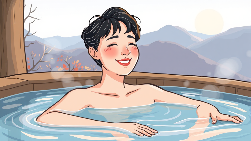온천수 효능, 제대로 알아보기! (illustration 스타일)