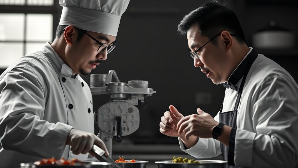 유력 후보 심층 분석 (손종원, 최강록) (realistic 스타일)