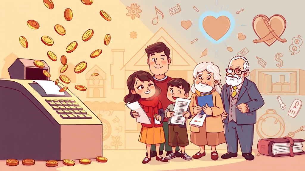 생계비, 교육비, 의료비: 증여세 없이 송금하는 법 (cartoon 스타일)