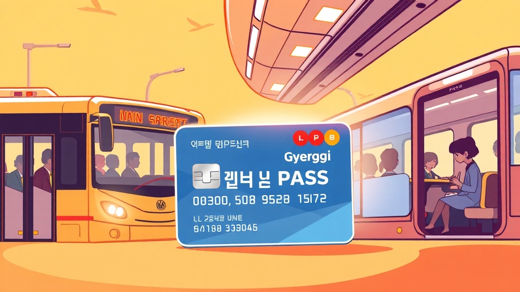 경기패스 vs K-패스 (cartoon 스타일)