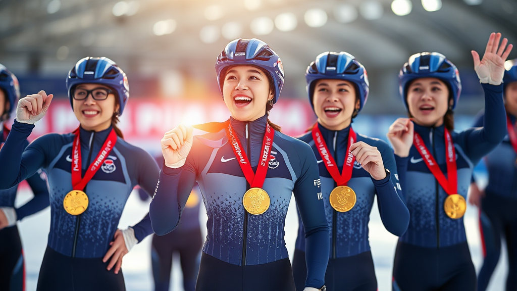 메달 획득의 의미와 한국 스포츠 역사 속 위상 (realistic 스타일)