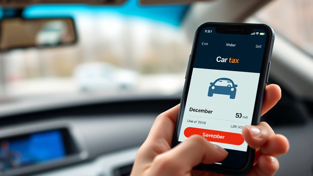 간편하게 자동차세 조회하는 법 (realistic 스타일)