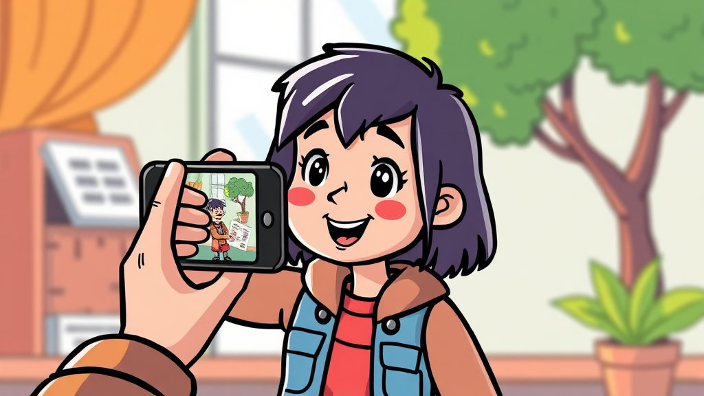 미성년 자녀 주식 계좌, 비대면으로 스마트하게 개설하기 (cartoon 스타일)