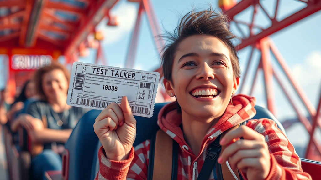 놀이공원, 스트레스 날려버려! (realistic 스타일)