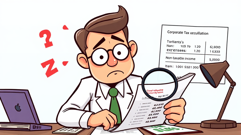 놓치기 쉬운 법인세 소득금액 계산 핵심 포인트 (cartoon 스타일)
