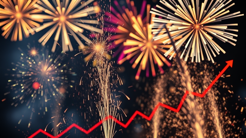 주가 급등/급락 배경 (realistic 스타일)