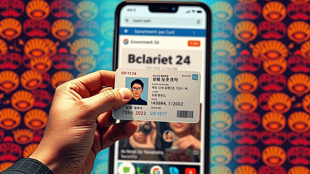 모바일 신분증 발급 방법 (popart 스타일)