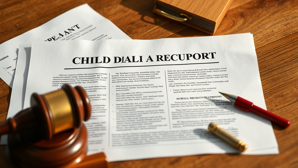 양육비 선지급금 회수 절차와 유의사항 (realistic 스타일)