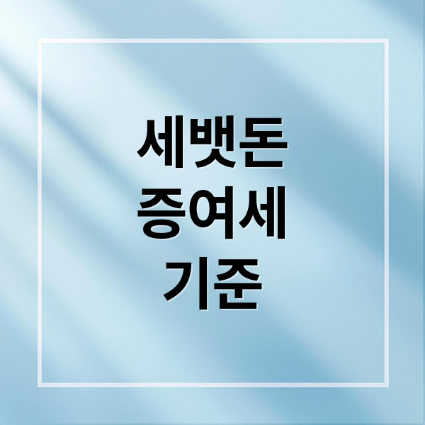 세뱃돈
증여세
기준 (증여세)
