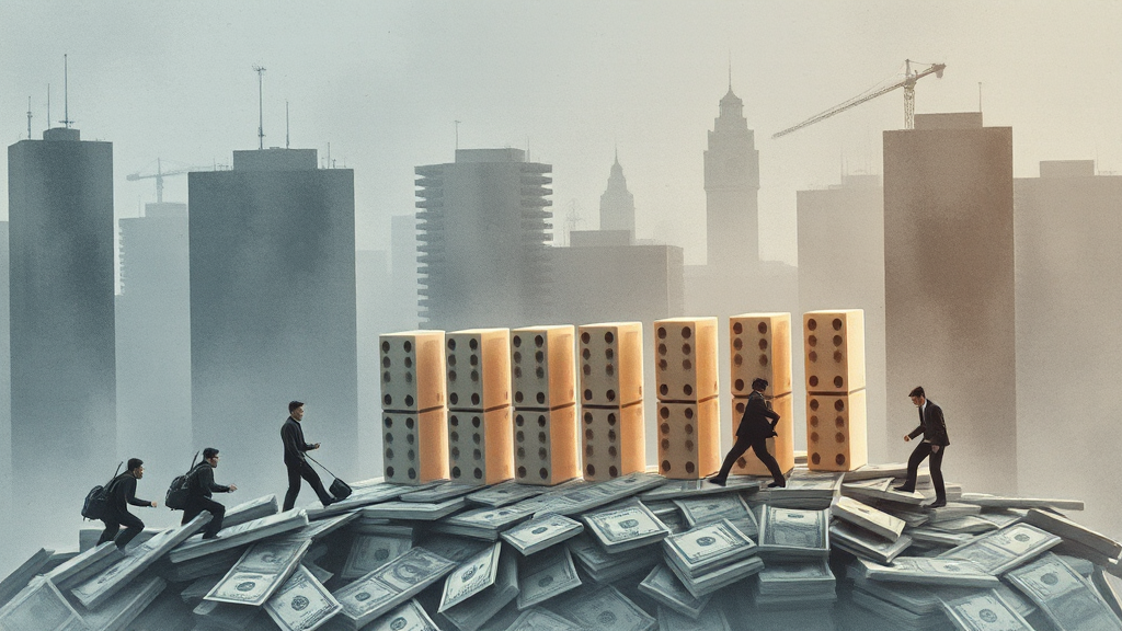 P2P 대출 부실 사례, 얼마나 심각할까요? (watercolor 스타일)