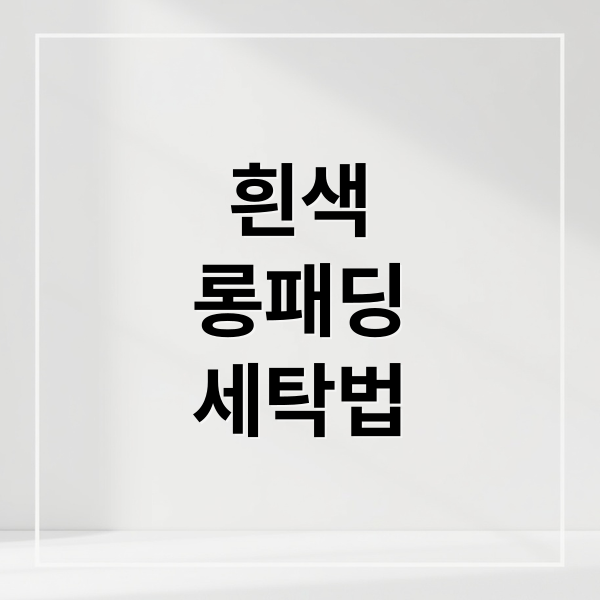 흰색
롱패딩
세탁법 (흰색 롱패딩 세탁기 찌든 때 제거)