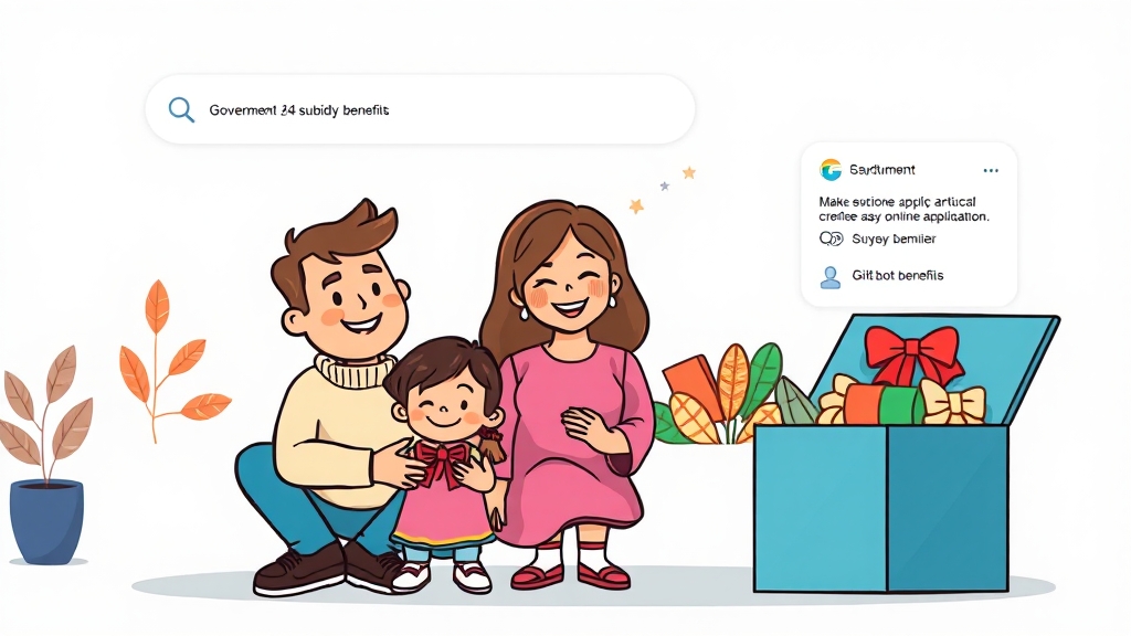 보조금24시 이용법 (cartoon 스타일)