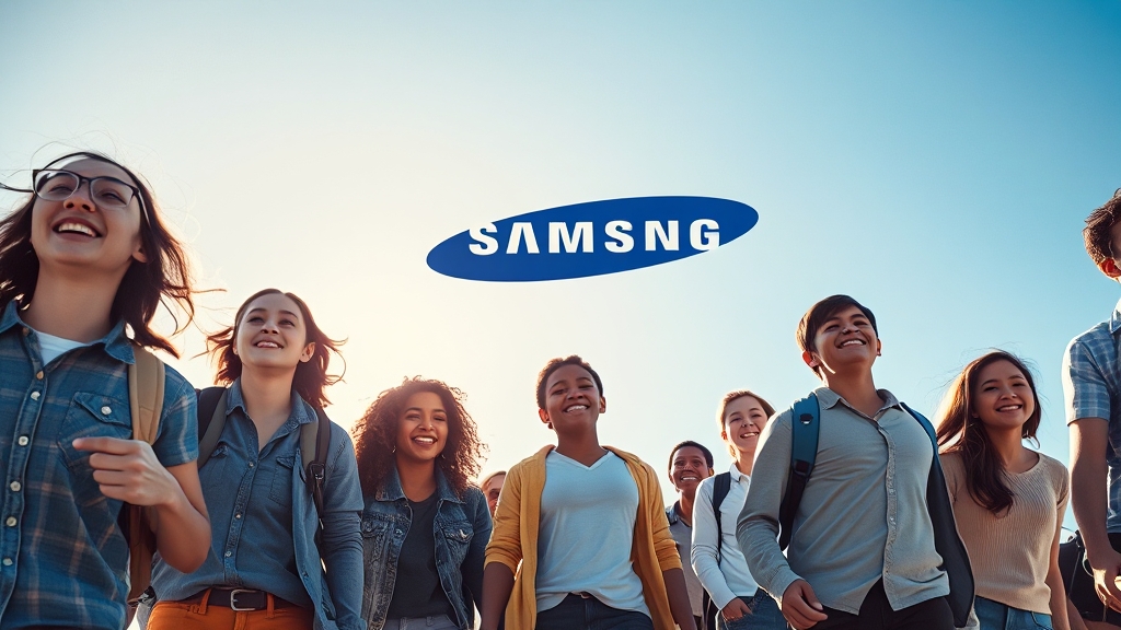 삼성의 사회적 책임: 고용 및 상생 노력 (realistic 스타일)