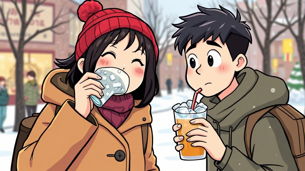 해외에서 보는 얼죽아 문화는? (cartoon 스타일)