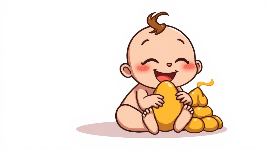 아기 똥 꿈 관련 궁금증 해결 (cartoon 스타일)