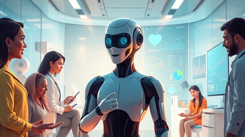 AI 건강 코치의 등장 (illustration 스타일)