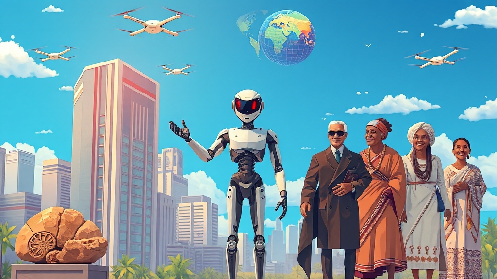 AI, 특정 문화 기준 학습의 문제점 (illustration 스타일)