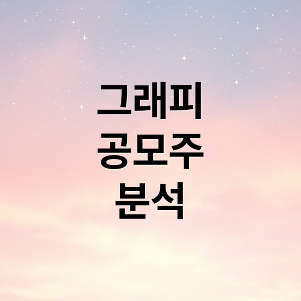 그래피
공모주
분석 (그래피 공모주 청약 2025)