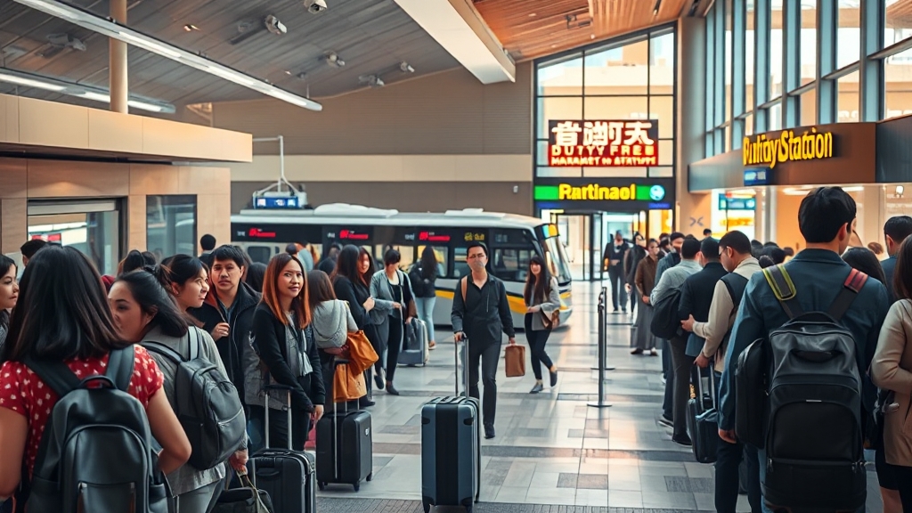 후쿠오카 공항 가이드 (realistic 스타일)