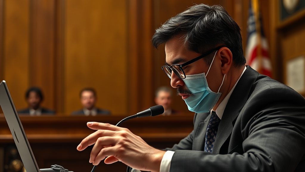 소송 참여 시 주의사항은? (realistic 스타일)