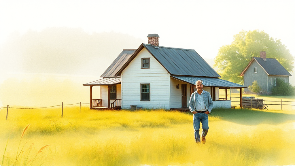 주택 구입 및 신축 자금 (watercolor 스타일)