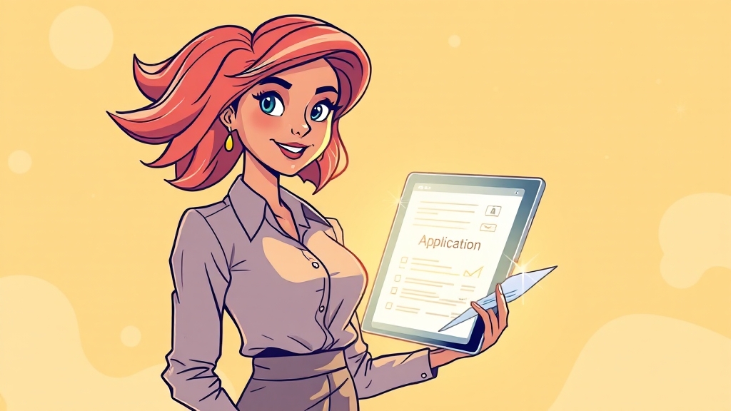 신청, 어떻게 할까? (cartoon 스타일)