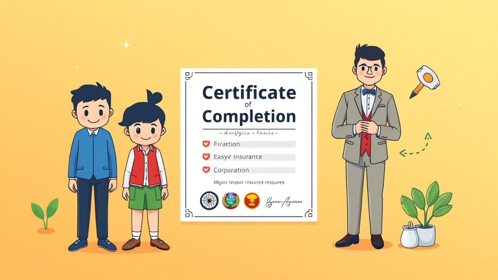 개인 vs 법인, 발급 차이점 (cartoon 스타일)