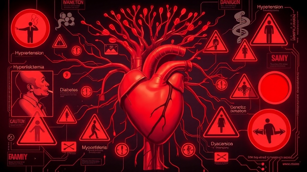 심근경색이란? 위험 요인은? (illustration 스타일)