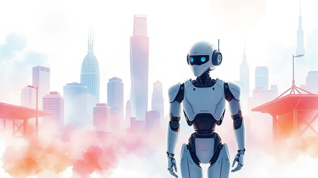 2026년 기술 트렌드 미리보기 (watercolor 스타일)