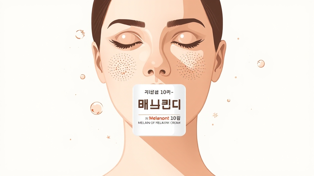멜라논 크림 관련 FAQ (가격, 구매, 처방 등) (illustration 스타일)